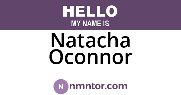 Natacha Oconnor
