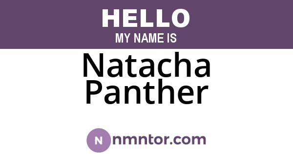 Natacha Panther
