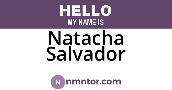 Natacha Salvador