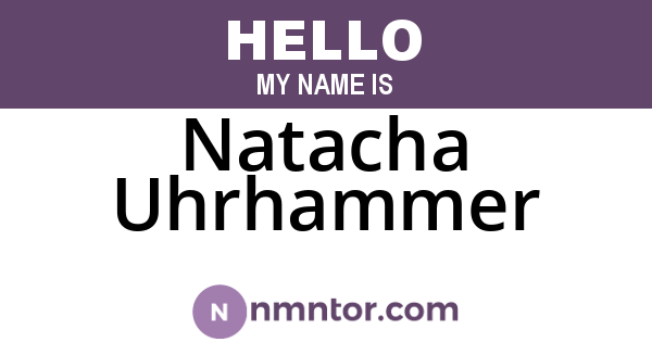 Natacha Uhrhammer