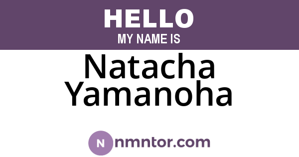 Natacha Yamanoha