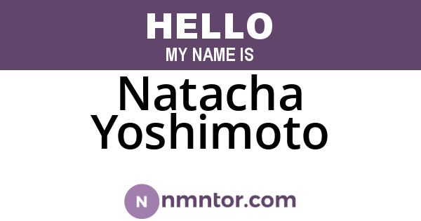 Natacha Yoshimoto