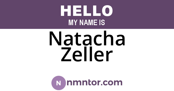 Natacha Zeller