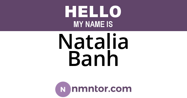 Natalia Banh