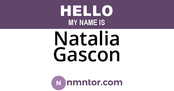 Natalia Gascon