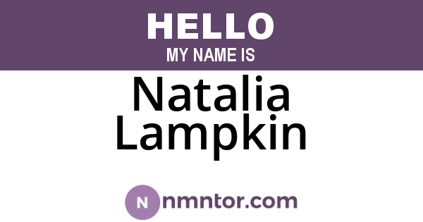 Natalia Lampkin