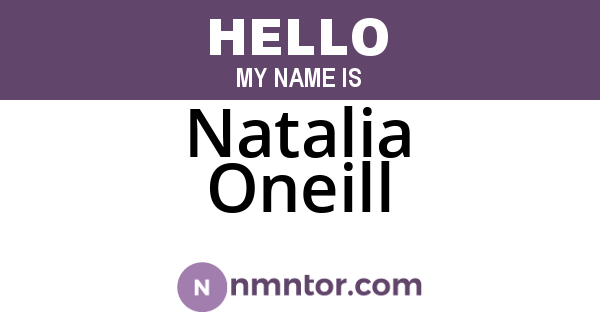 Natalia Oneill
