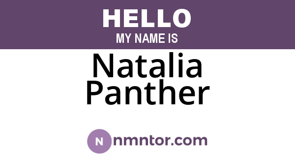 Natalia Panther