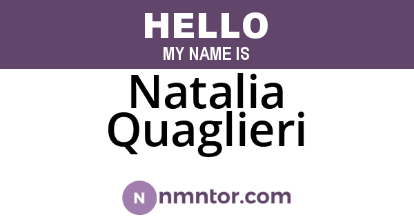 Natalia Quaglieri