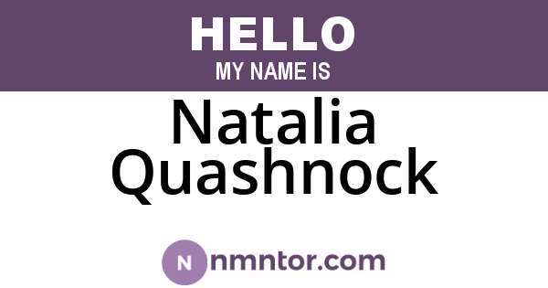 Natalia Quashnock