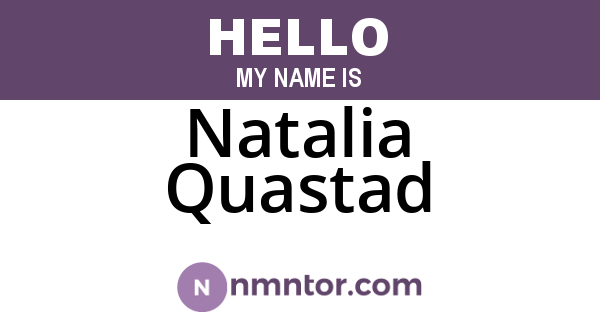 Natalia Quastad