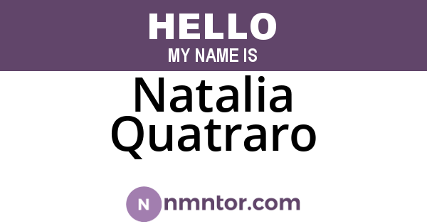 Natalia Quatraro