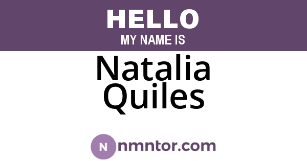 Natalia Quiles