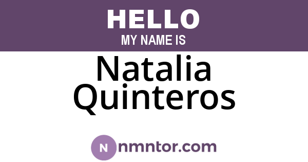Natalia Quinteros