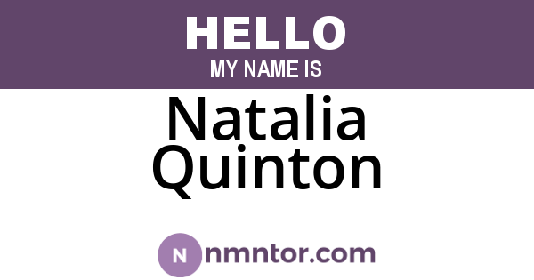 Natalia Quinton