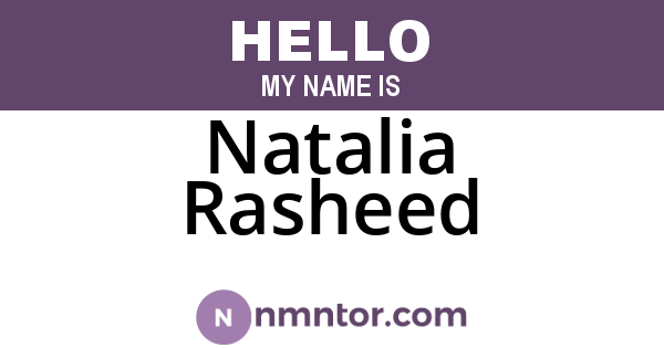 Natalia Rasheed