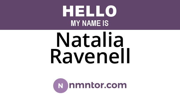 Natalia Ravenell