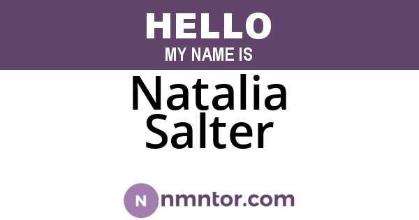 Natalia Salter