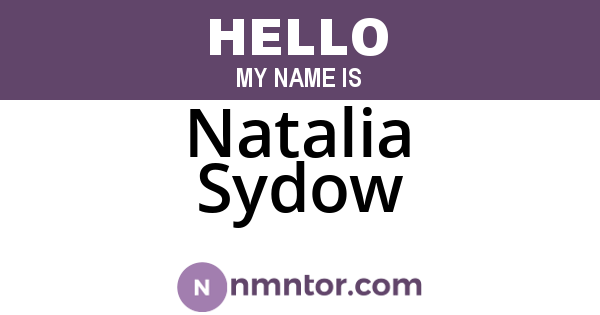 Natalia Sydow
