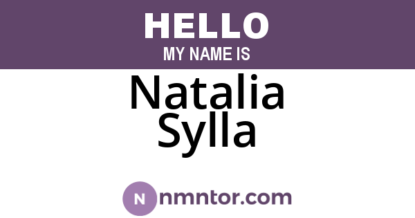 Natalia Sylla