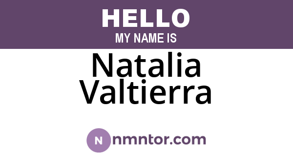 Natalia Valtierra