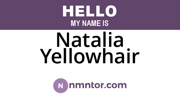 Natalia Yellowhair