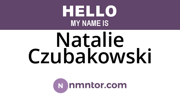 Natalie Czubakowski
