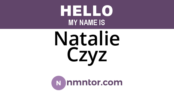 Natalie Czyz