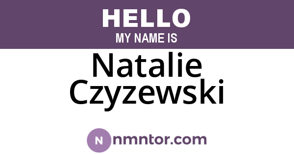 Natalie Czyzewski