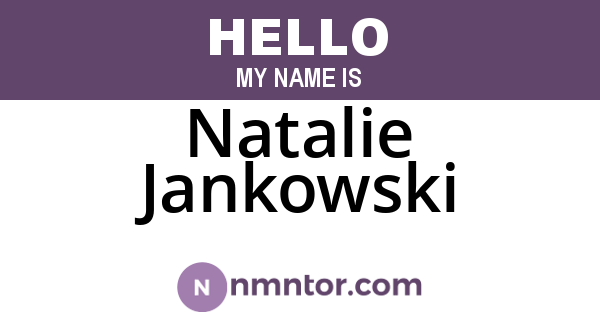 Natalie Jankowski