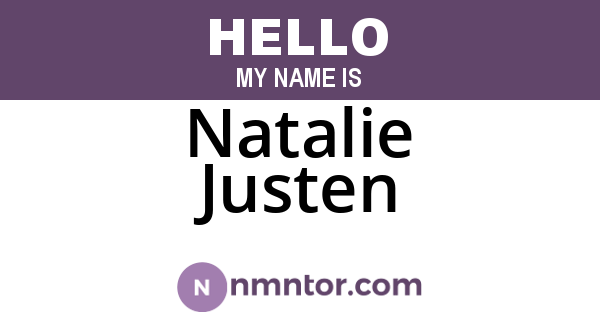 Natalie Justen
