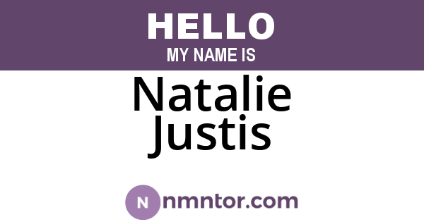 Natalie Justis
