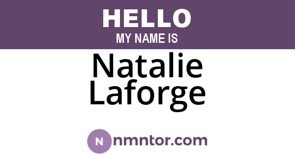 Natalie Laforge
