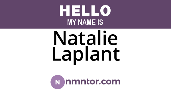 Natalie Laplant