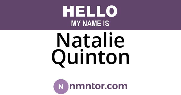 Natalie Quinton