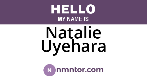 Natalie Uyehara
