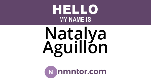 Natalya Aguillon