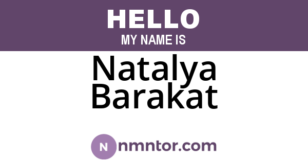Natalya Barakat