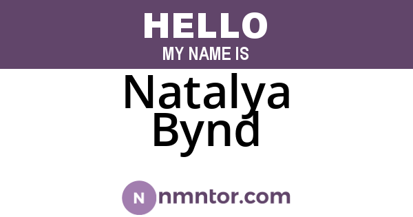 Natalya Bynd