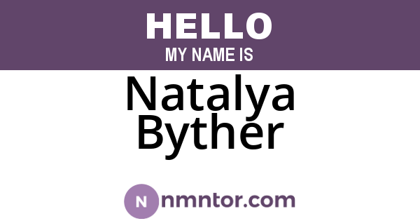 Natalya Byther