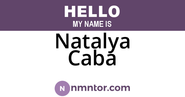 Natalya Caba