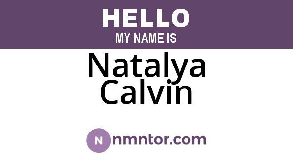 Natalya Calvin