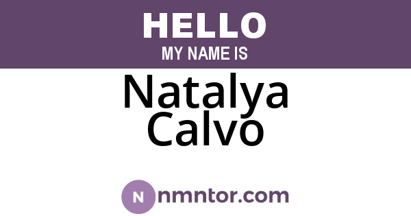 Natalya Calvo