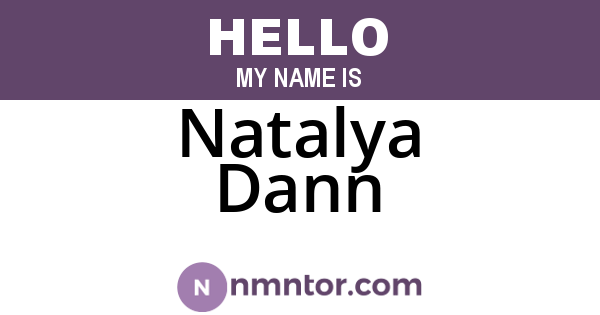 Natalya Dann