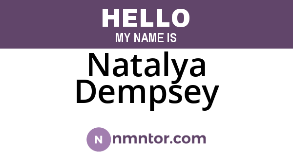 Natalya Dempsey