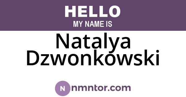 Natalya Dzwonkowski
