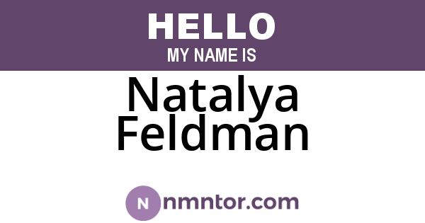 Natalya Feldman