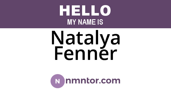Natalya Fenner