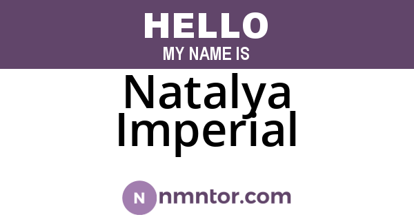 Natalya Imperial