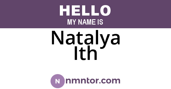 Natalya Ith
